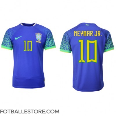 Brasil Neymar Jr #10 Bortedrakt VM 2022 Kortermet